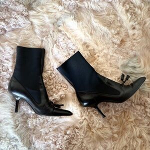 Yves Saint Laurent Black Heeled Boots